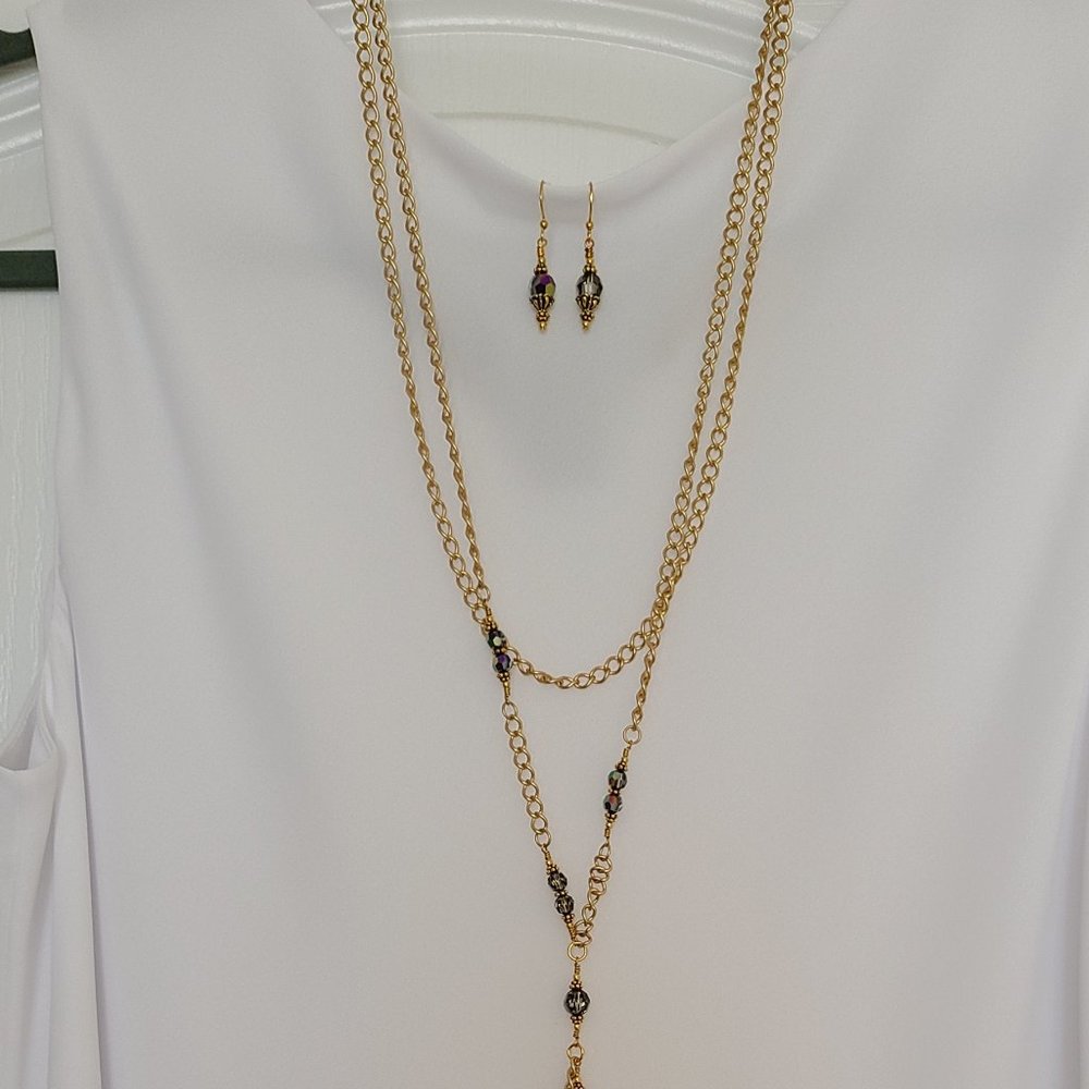 Swarovski Crystal Dangle Necklace